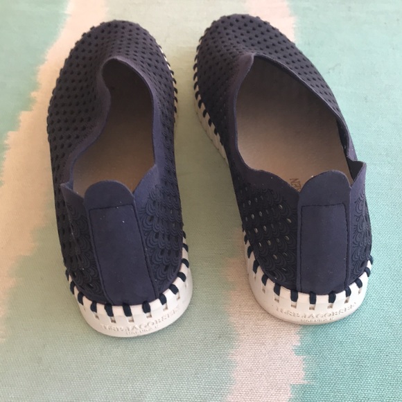Ilse Jacobsen Hornbak, Navy Blue, Tulip,  Loafer Flats, Slip On Sneaker Shoes - Picture 4 of 16